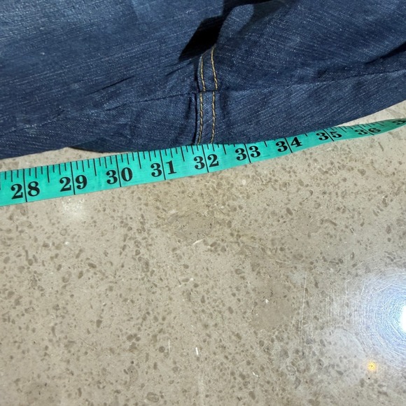 Harley Davidson Baggy Denim Cargo Jeans Embroidered Eagle Patch Y2k Style 33x - Picture 8 of 8